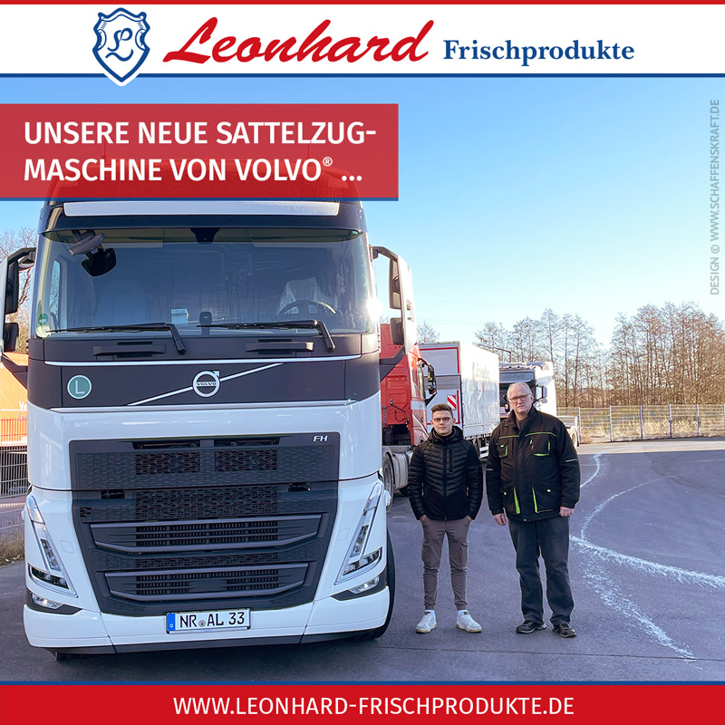 Unsere neue Sattelzug­maschine von Volvo<sup>®</sup> …