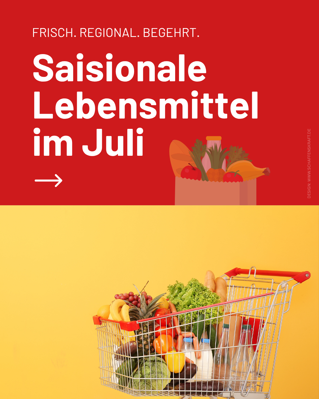 Saisionale Lebensmittel im Juli …