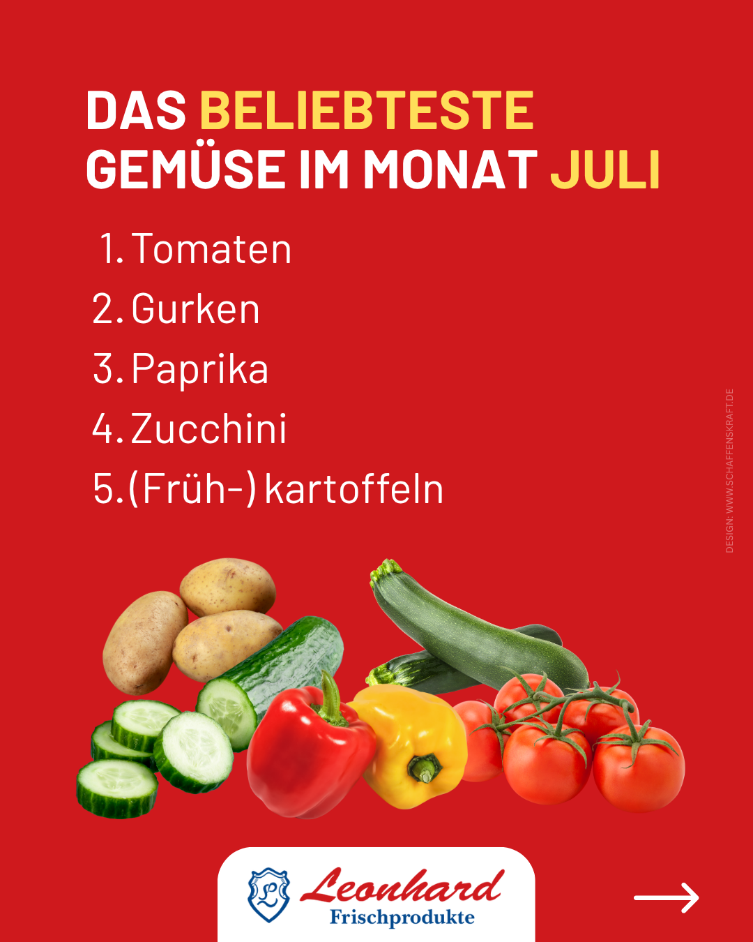 Saisionale Lebensmittel im Juli …